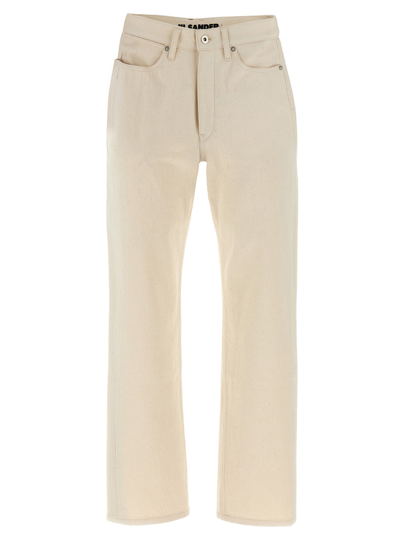 Jil Sander Beige Cotton Jeans Denim