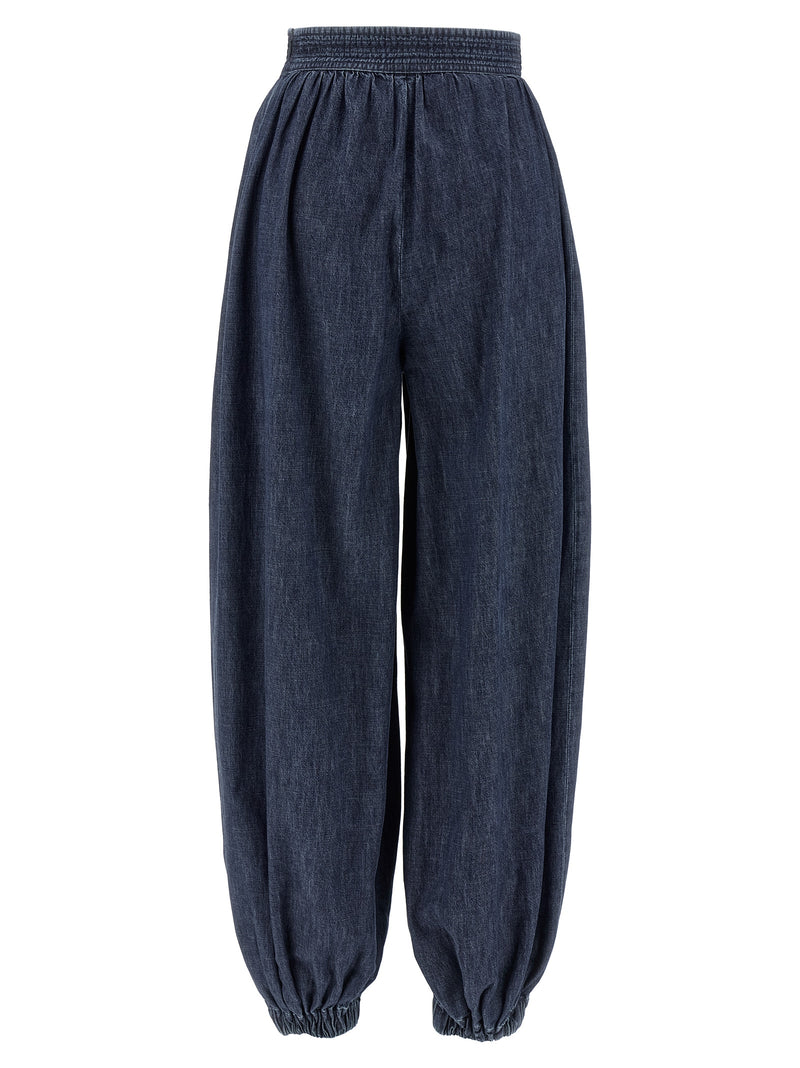 Valentino Garavani Blue Cotton Pants