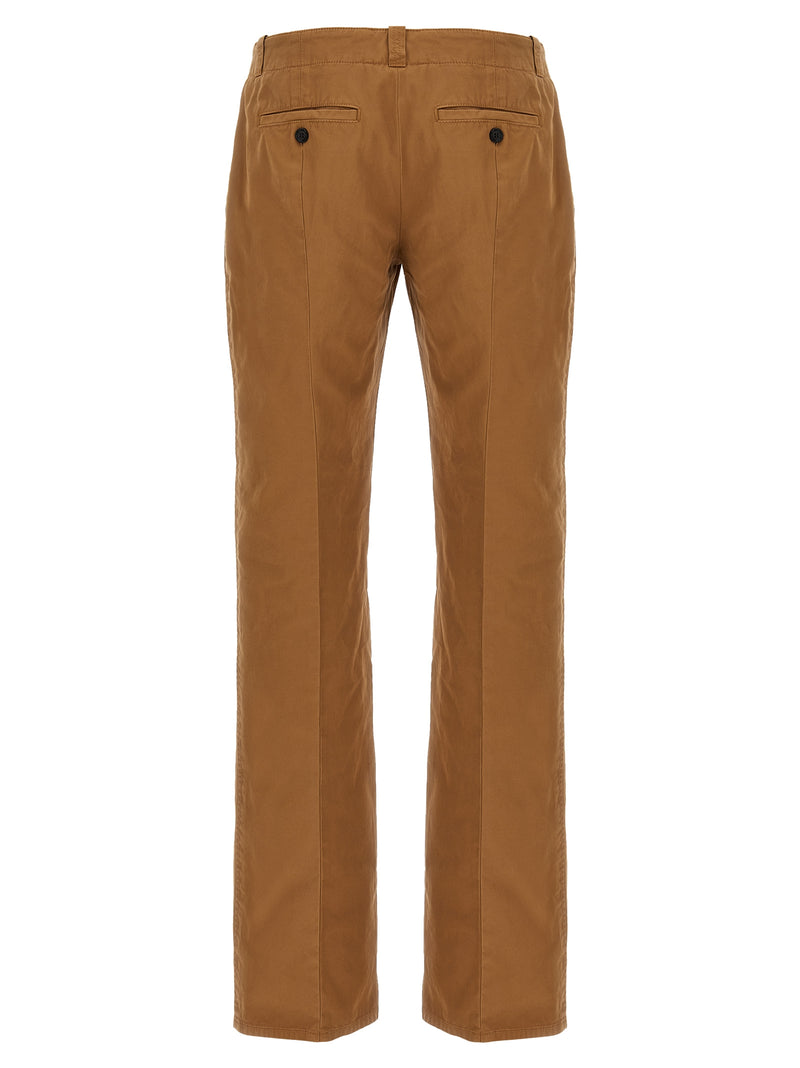 Alexander McQueen Brown Cotton Chino Pants