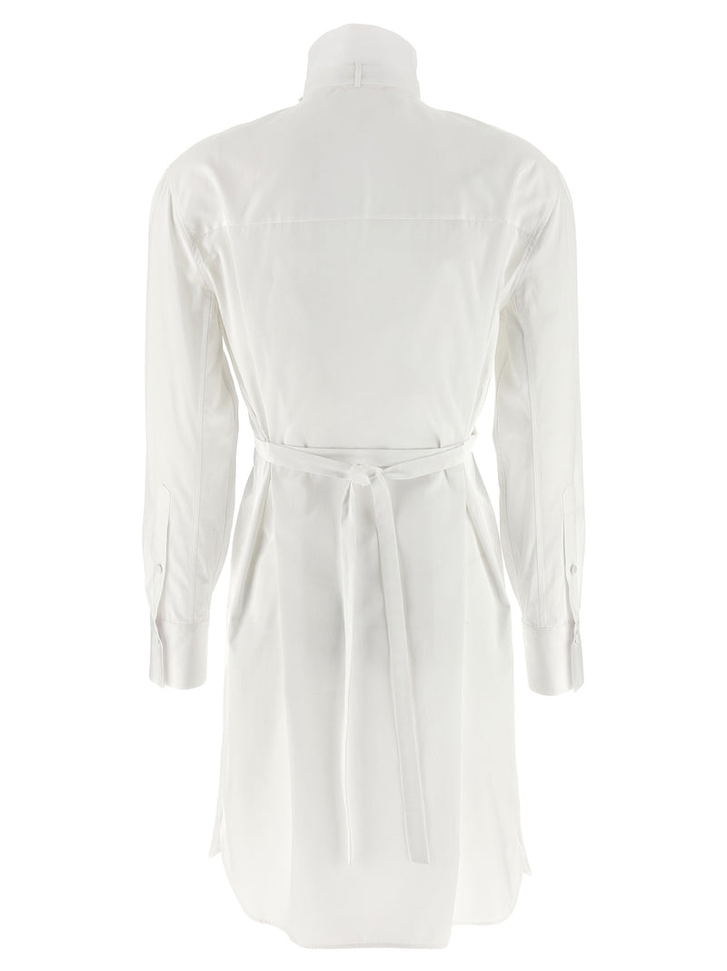 Alexander McQueen White Cotton Midi Dress
