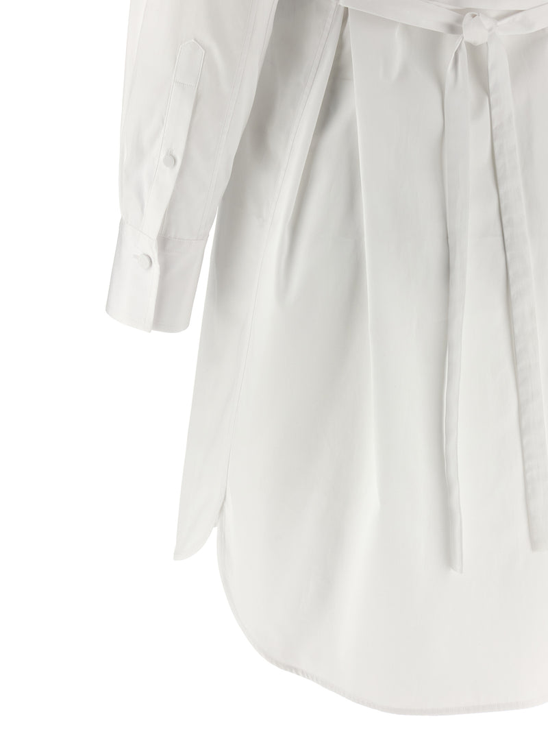 Alexander McQueen White Cotton Midi Dress