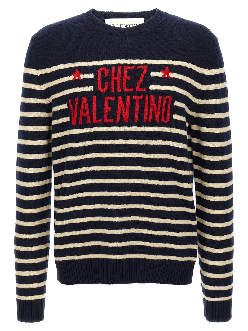 Valentino Garavani Blue Virgin Wool Cardigan