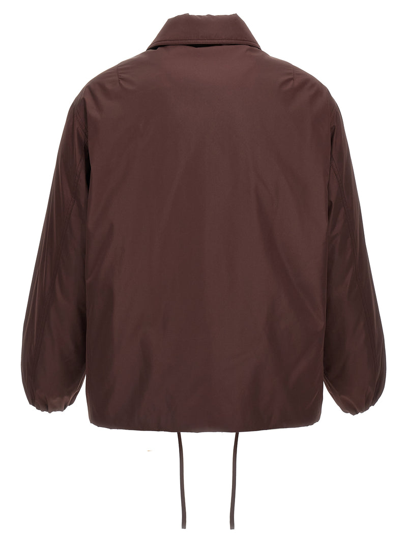 Jil Sander Brown Polyester Full-Length Jacket