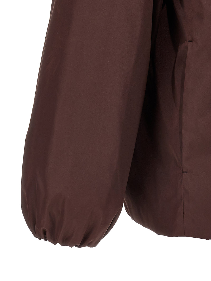 Jil Sander Brown Polyester Full-Length Jacket