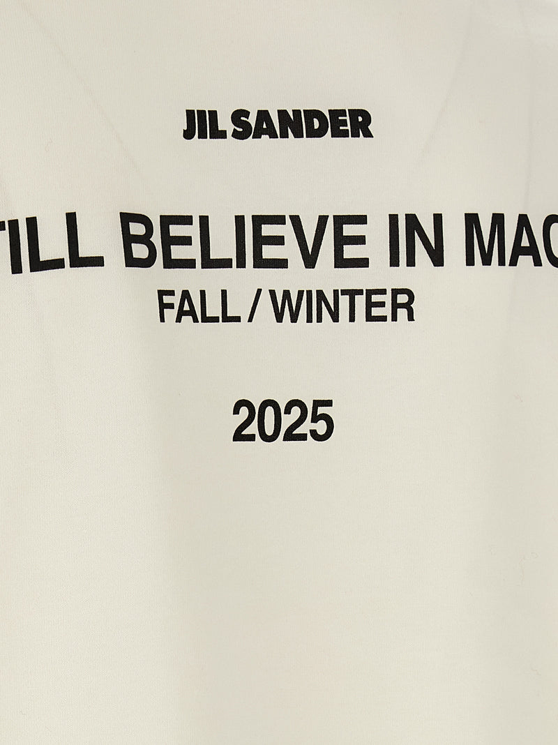 Jil Sander White Cotton Long Sleeve T-Shirt