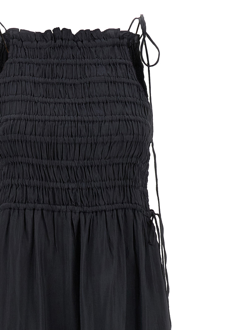 Ganni Gray Viscose Long Dress