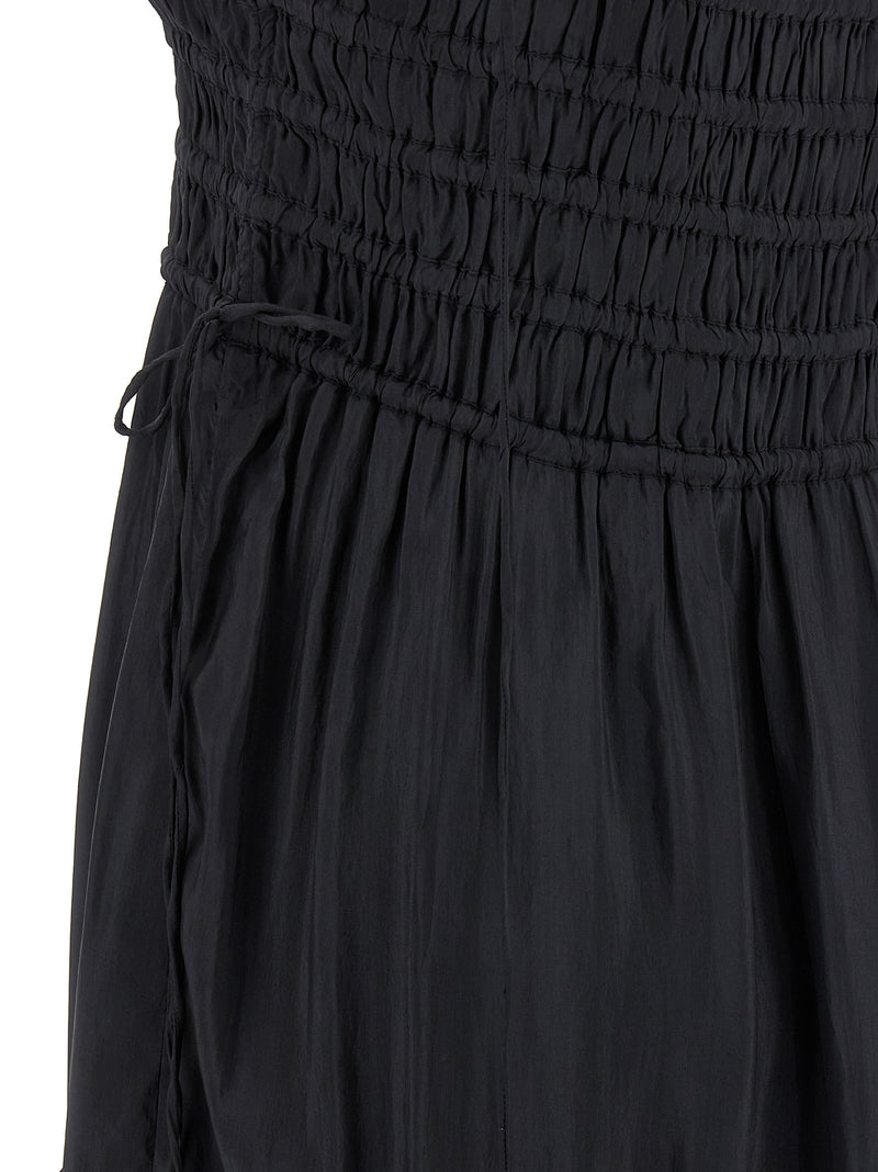 Ganni Gray Viscose Long Dress