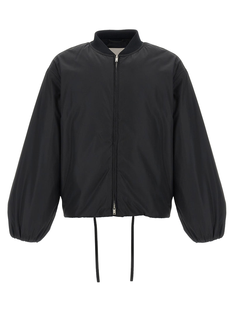 Jil Sander Black Polyester Bomber