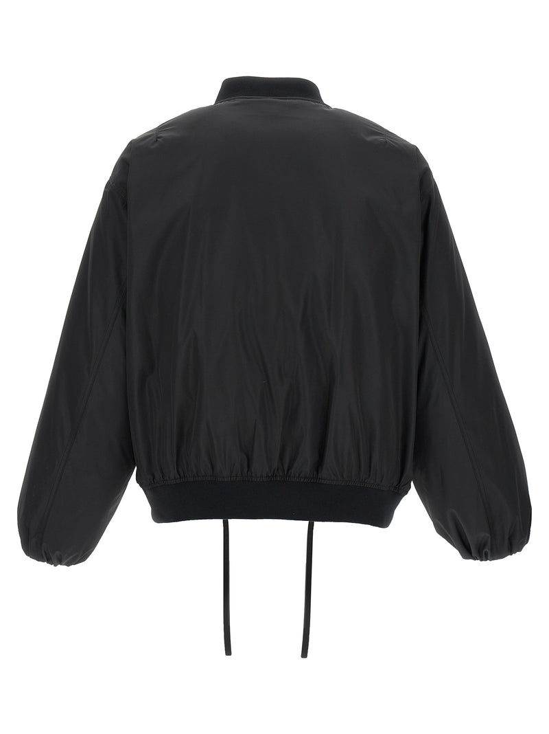 Jil Sander Black Polyester Bomber