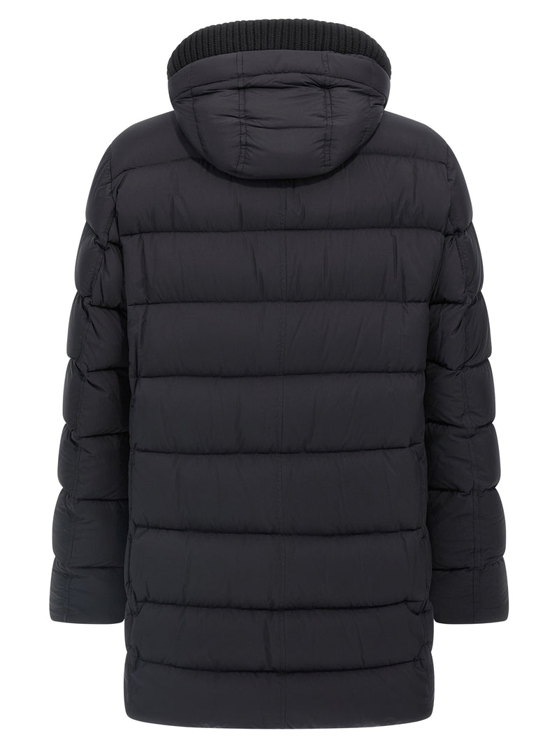 Herno Black Polyamide Coat