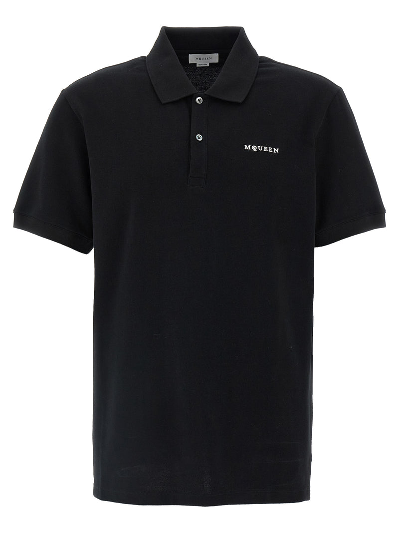 Alexander McQueen Bicolor Cotton Polo Shirt