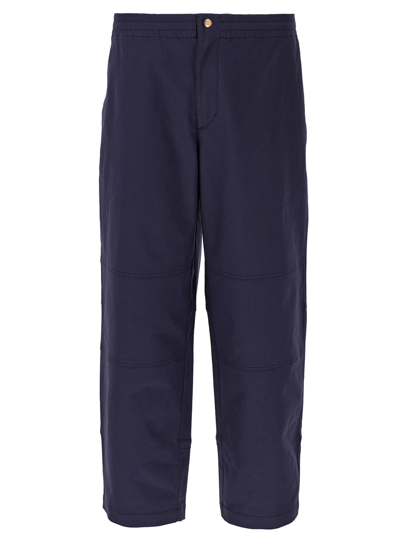 MONCLER GENIUS Blue Cotton Casual Pants