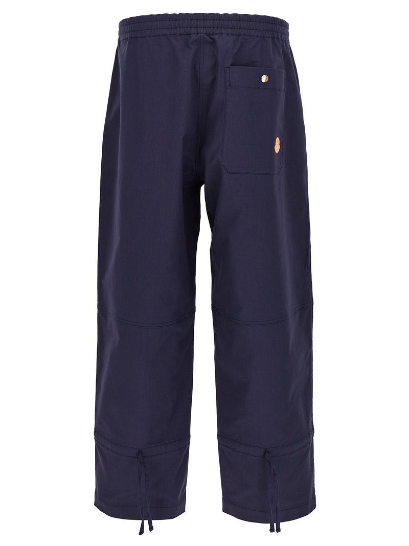 MONCLER GENIUS Blue Cotton Casual Pants