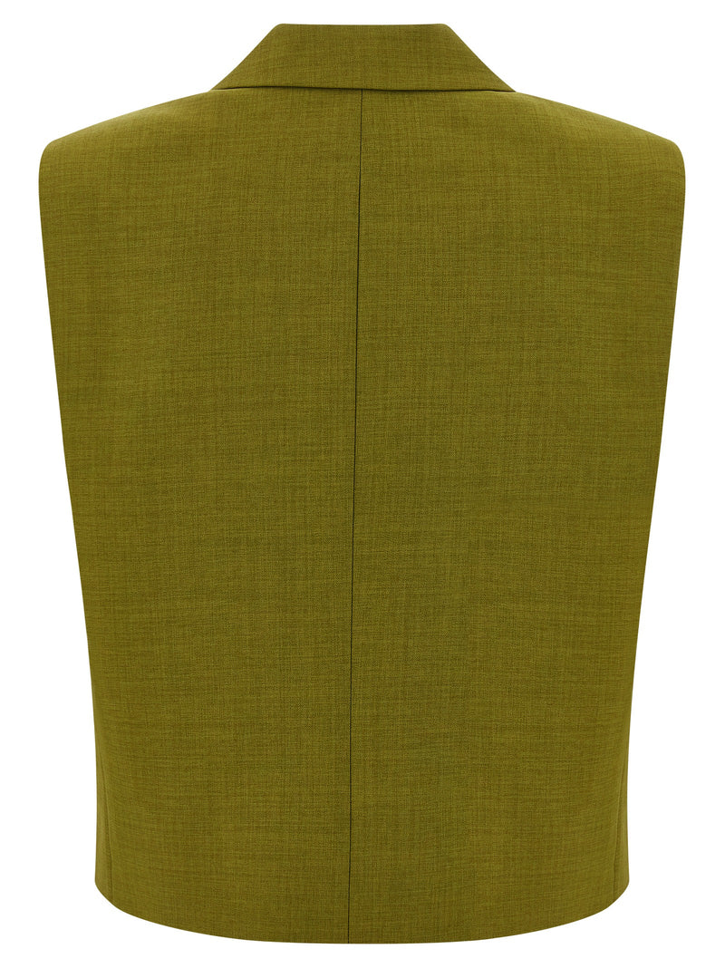Theory Bicolor Polyester Sleeveless Jacket