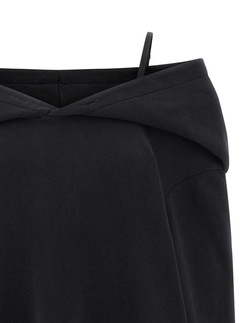 MM6 Maison Margiela Black Cotton Short Dress