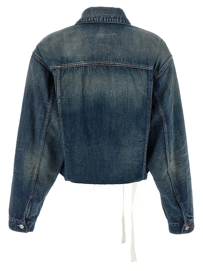 MM6 Maison Margiela Blue Cotton Denim Jacket