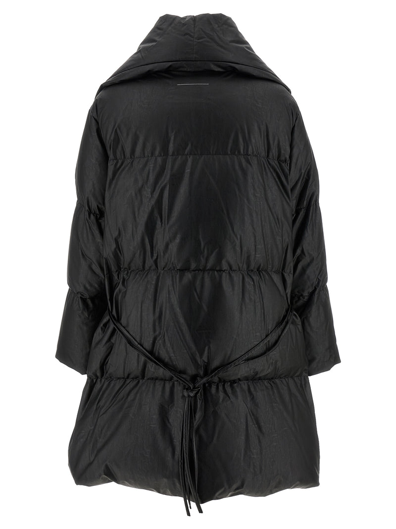 MM6 Maison Margiela Black Viscose Coat