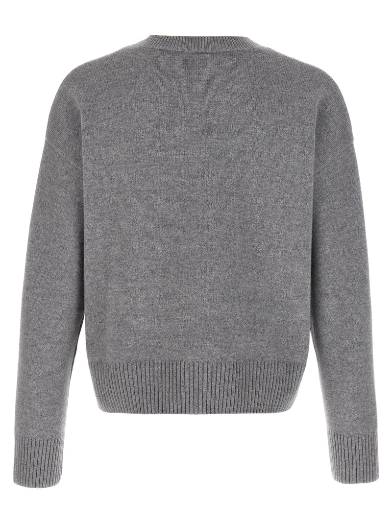 Ami Paris Gray Wool Cardigan