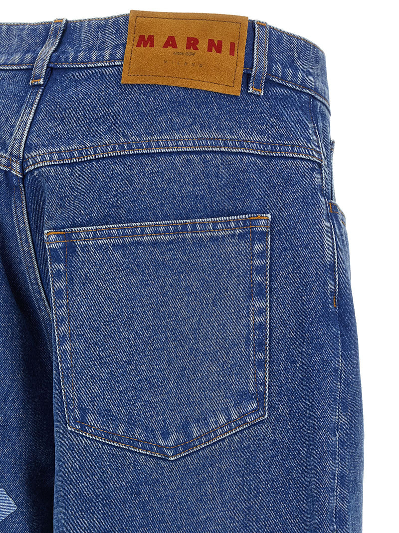 Marni Blue Cotton Jeans Denim