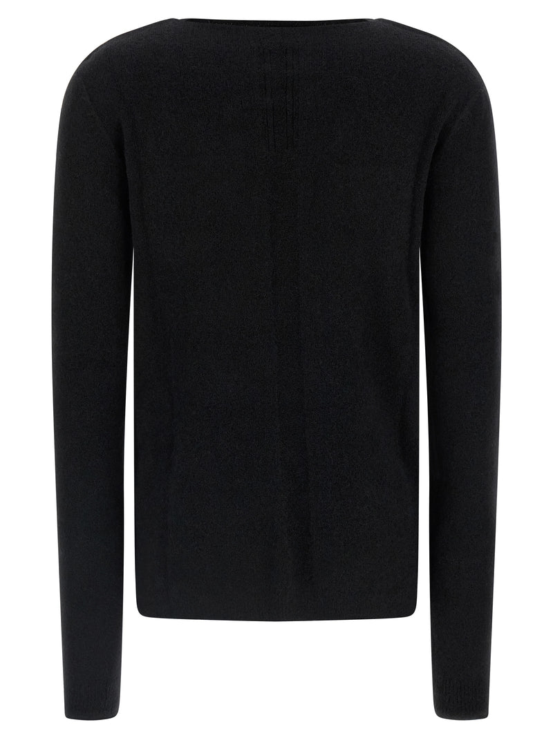 Rick Owens Black Wool Cardigan