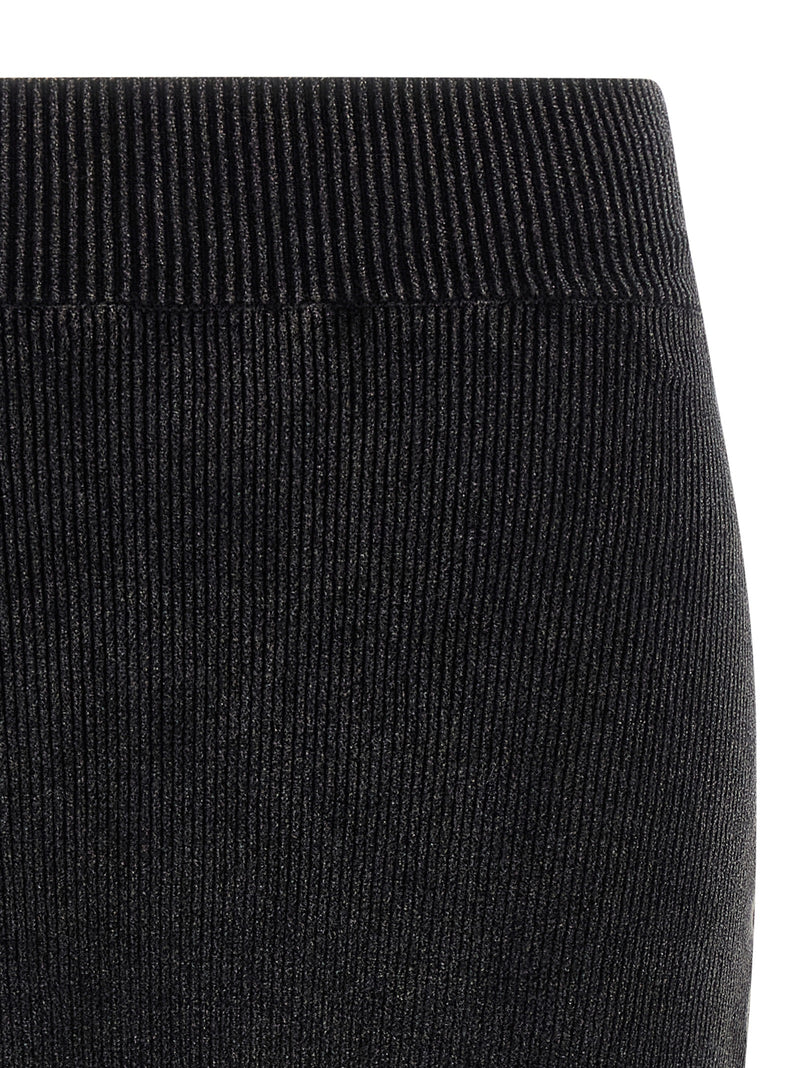 Alexander Wang Black Cotton Long Skirt
