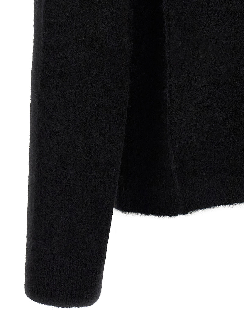 Rick Owens Black Wool Cardigan