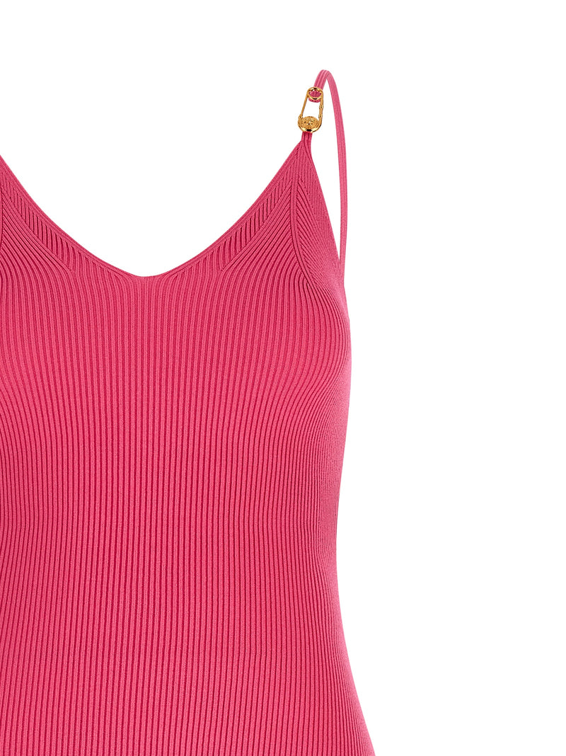 Versace Fuchsia Viscose Midi Dress