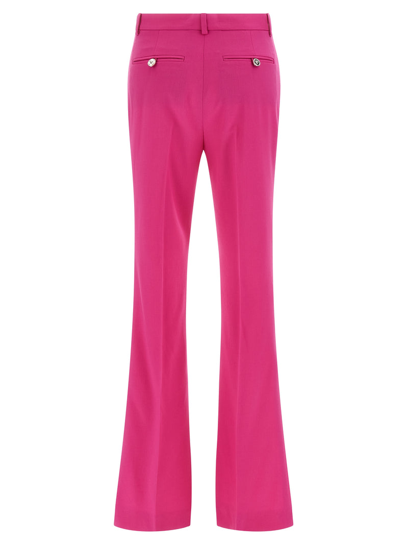 Versace Fuchsia Virgin Wool Flared Pants