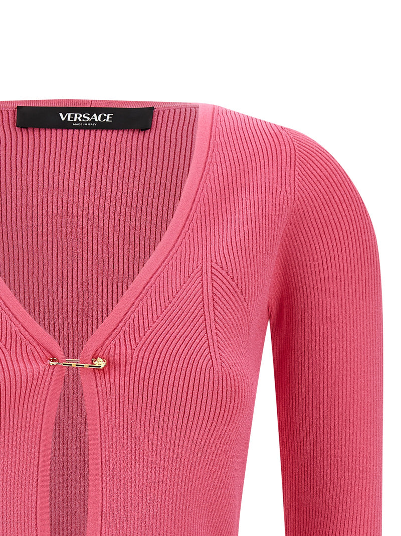 Versace Fuchsia Viscose Cardigan