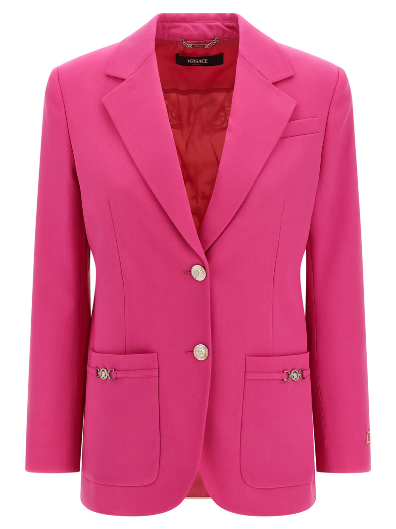 Versace Fuchsia Virgin Wool Blazer