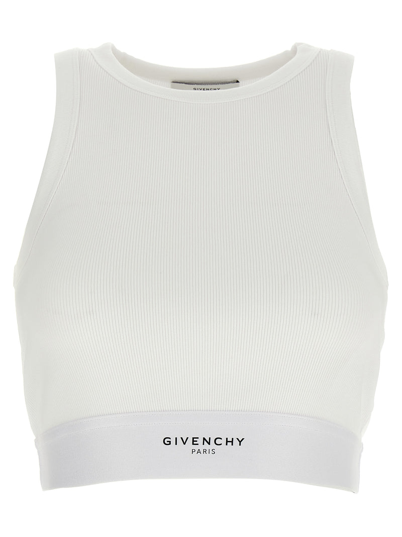 Givenchy White Cotton Tank Tops