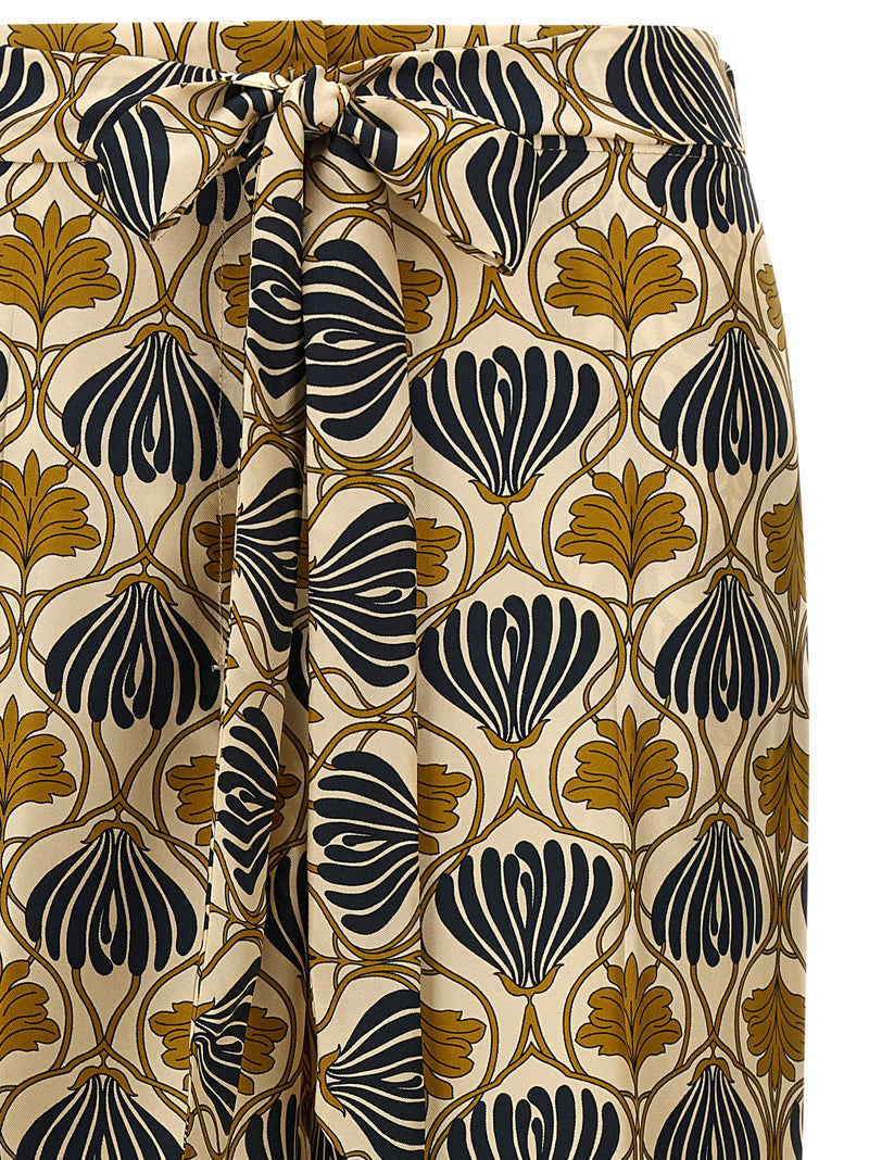Max Mara Multicolor Silk Casual Pants