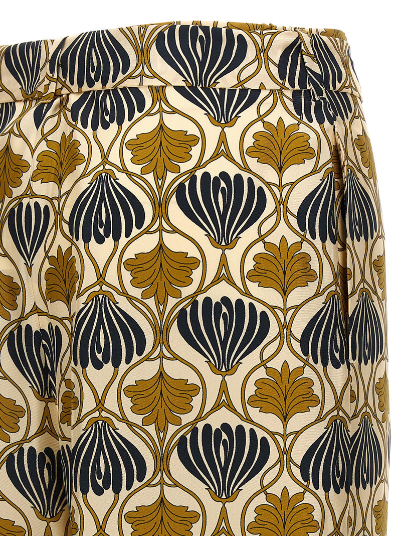 Max Mara Multicolor Silk Casual Pants