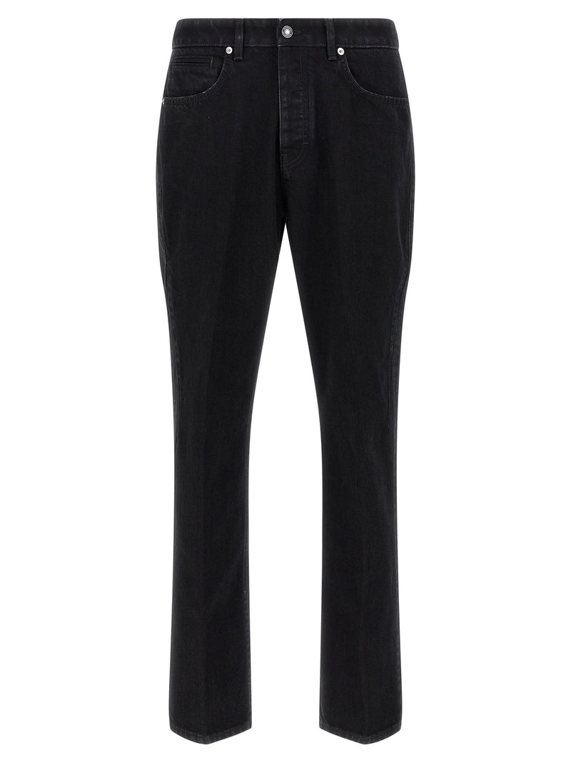 Givenchy Black Cotton Straight-Leg Jeans
