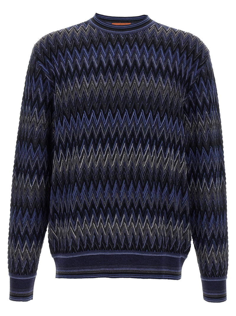 Cárdigan azul de lana de Missoni