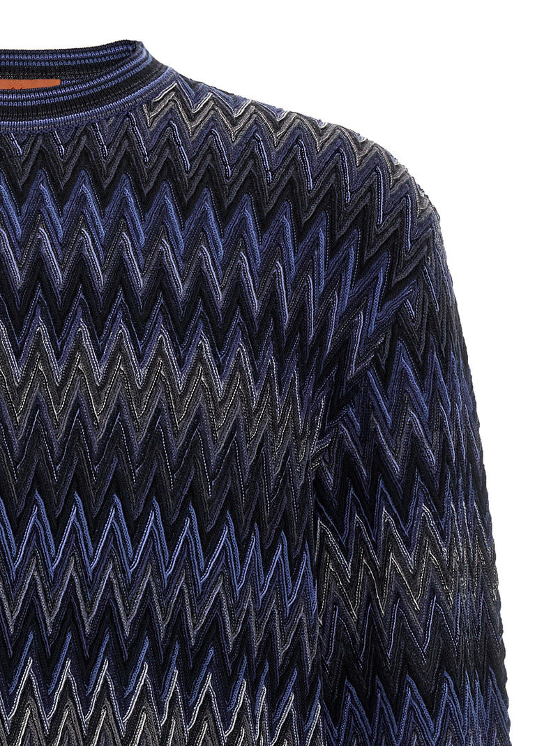 Cárdigan azul de lana de Missoni