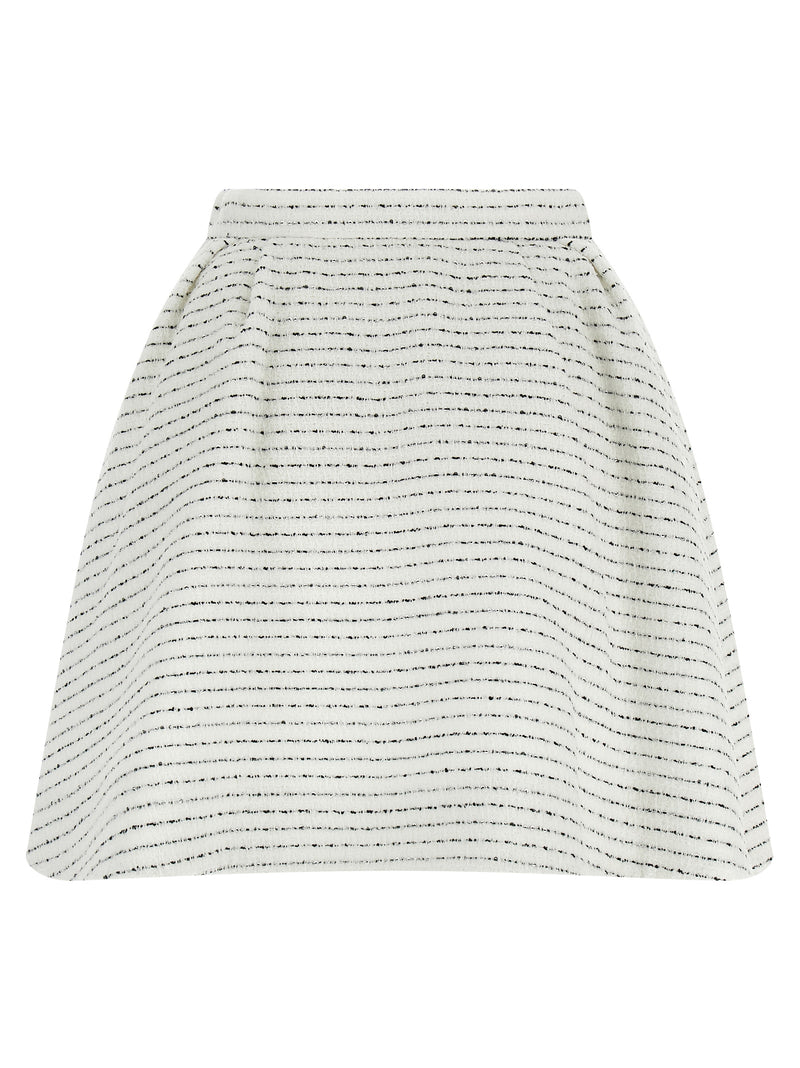 Alessandra Rich White Polyamide Long Skirt