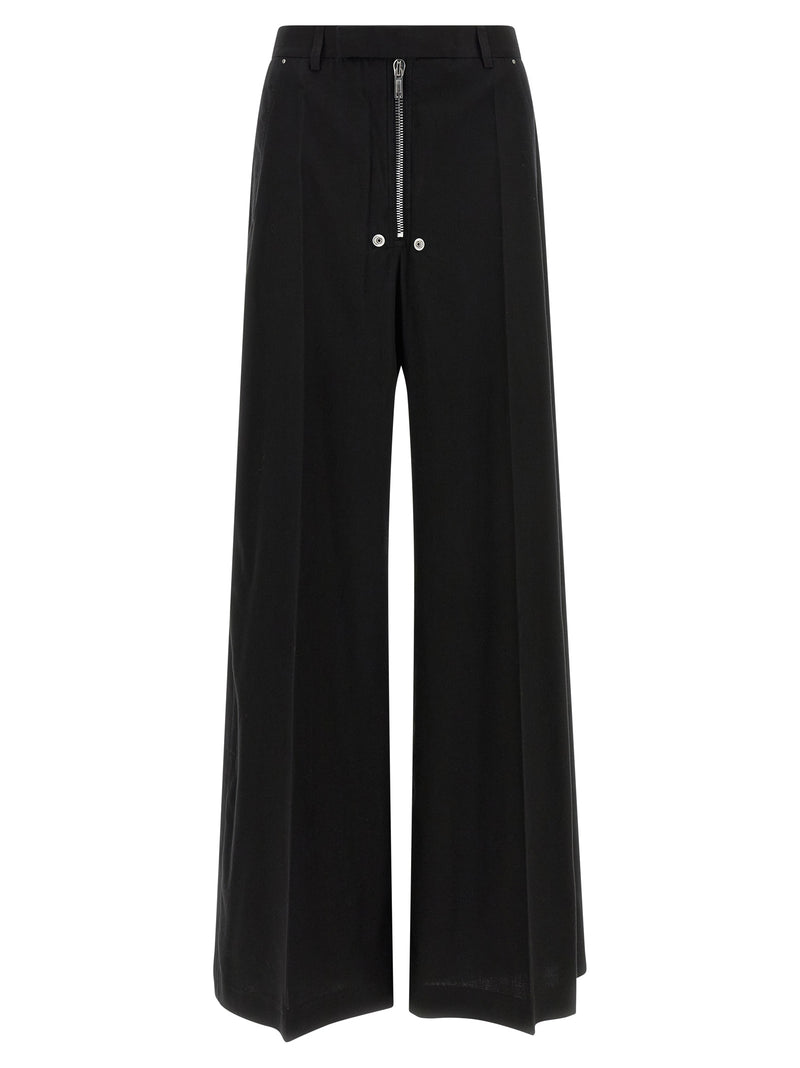 Rick Owens Black Cotton Pants