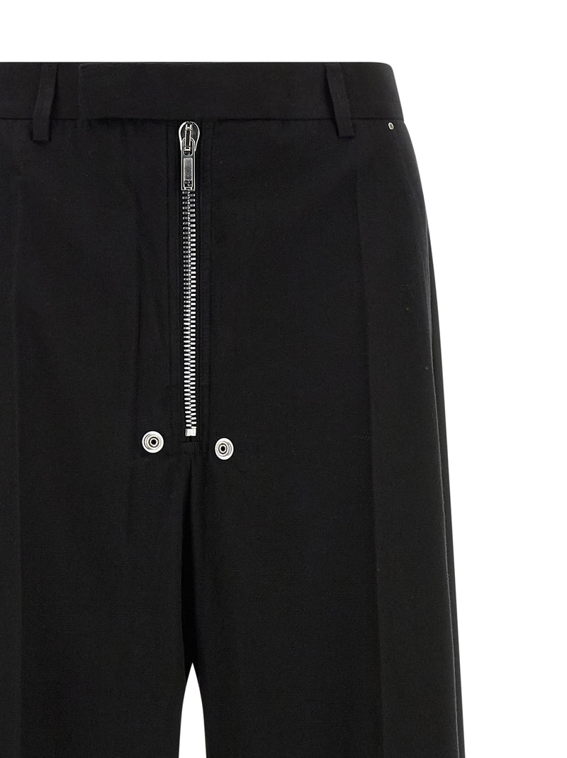 Rick Owens Black Cotton Pants