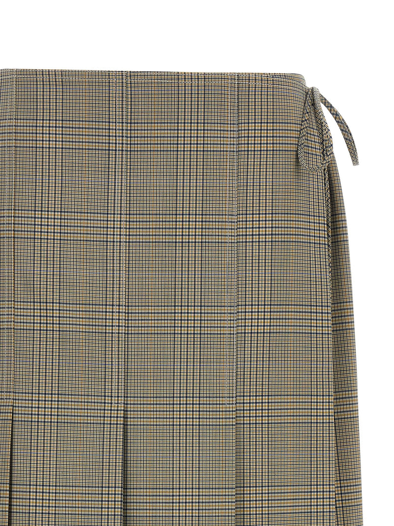 Marni Gray Polyester Midi Skirt