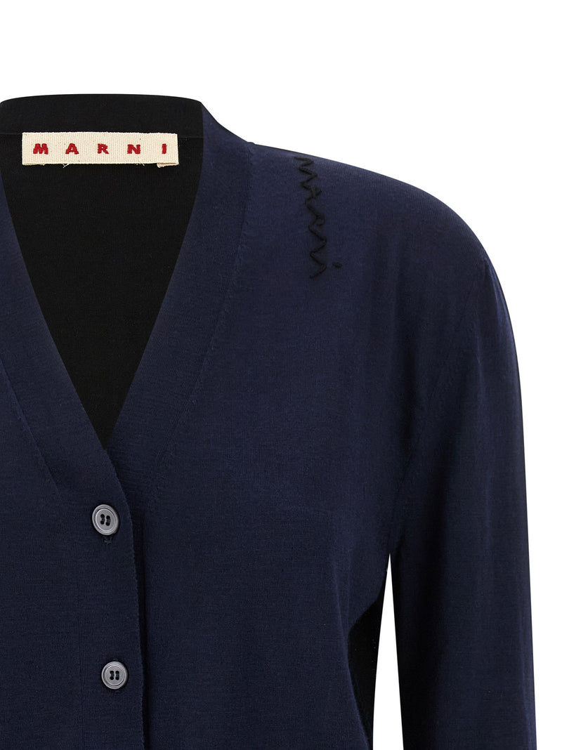 Marni Multicolor Virgin Wool Cardigan
