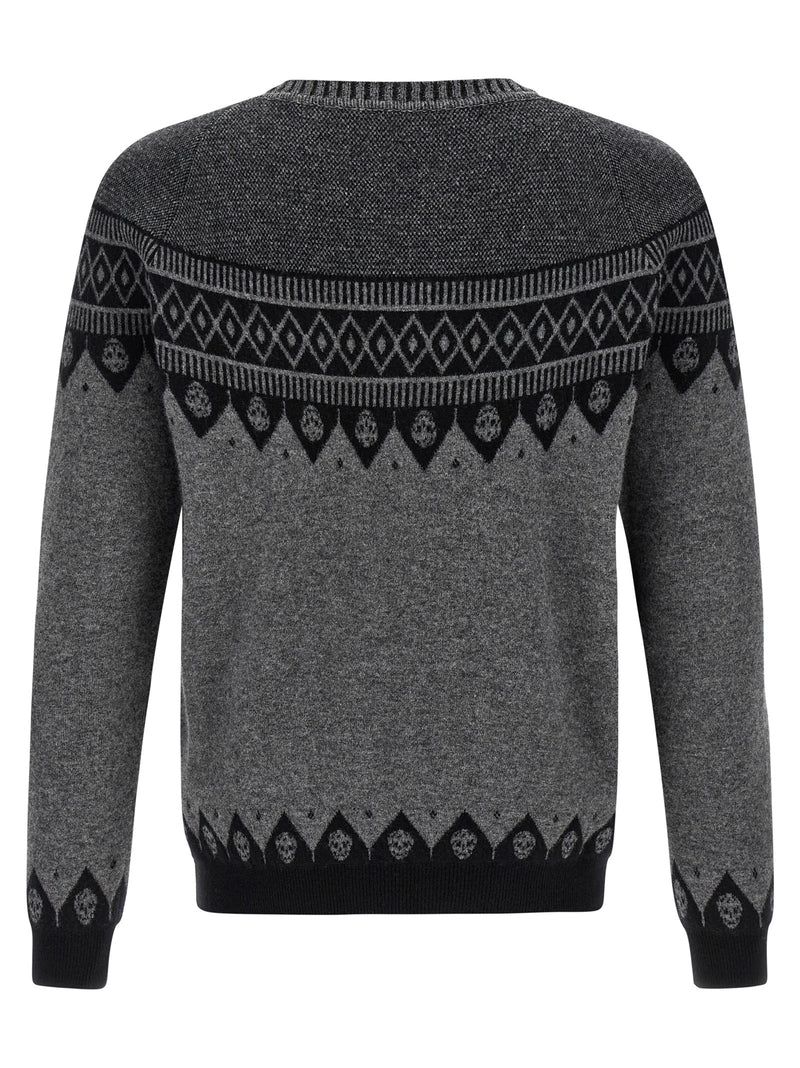 Alexander McQueen Gray Wool Cardigan