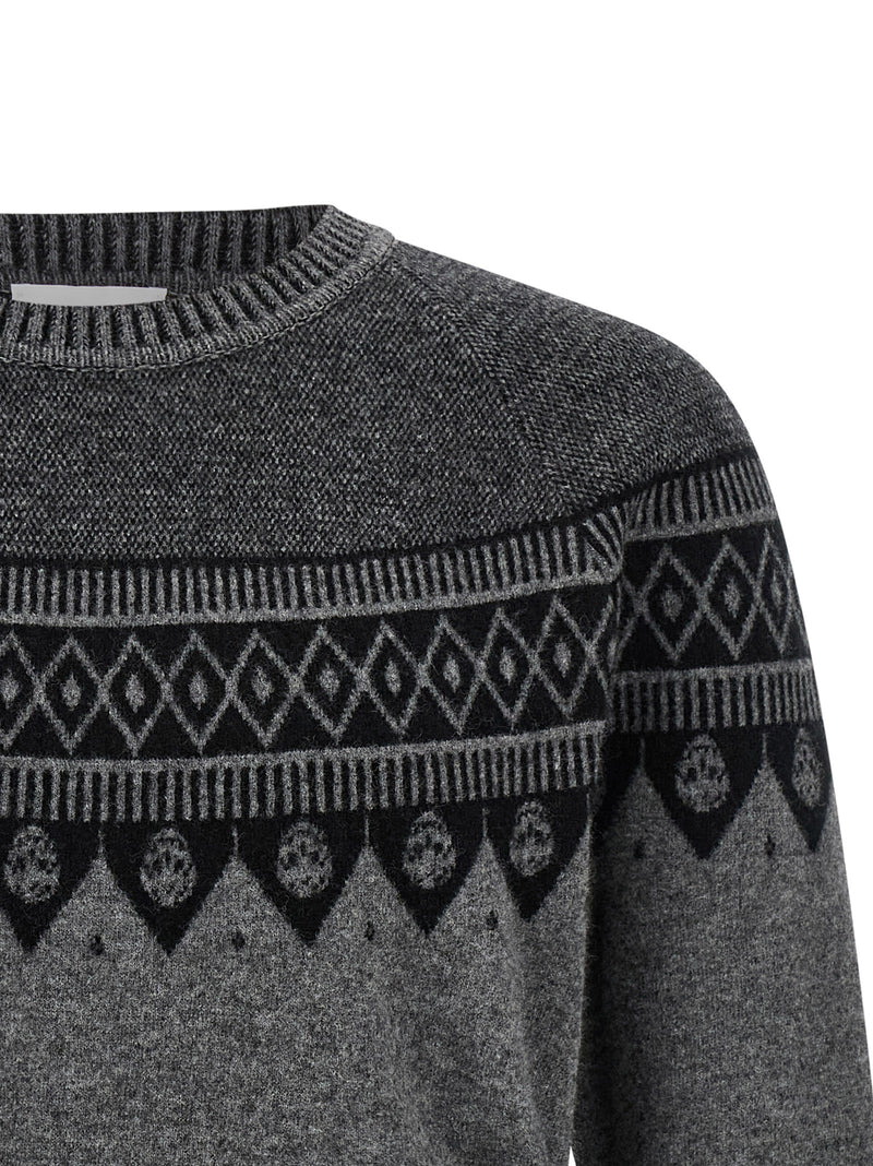 Alexander McQueen Gray Wool Cardigan