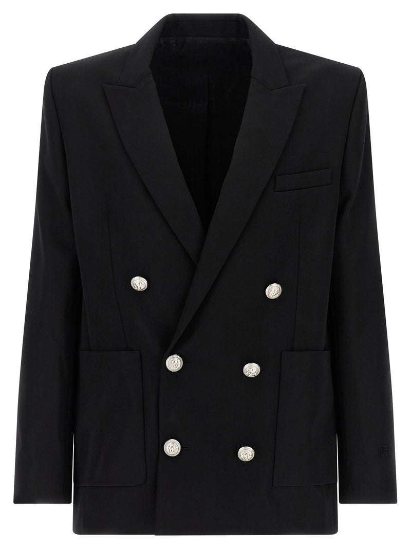 Balmain Black Virgin Wool Blazer