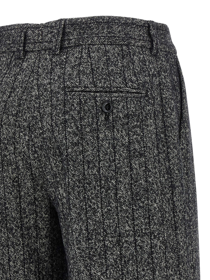 Dolce & Gabbana Bicolor Virgin Wool Casual Pants