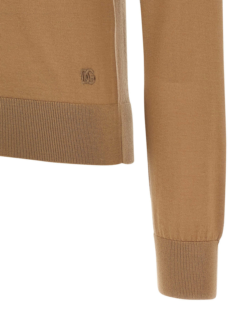 Dolce & Gabbana Beige Cashmere Cardigan