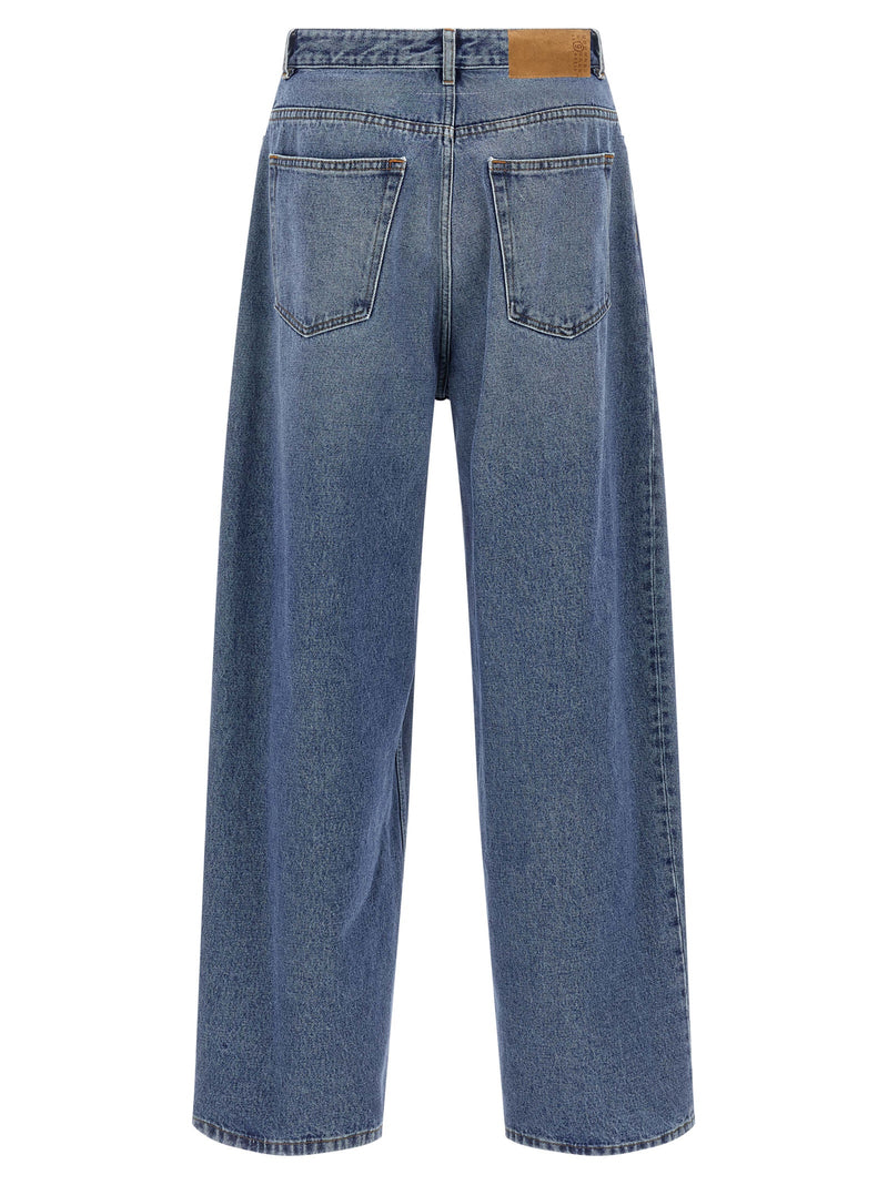 MM6 Maison Margiela Blue Cotton Jeans Denim