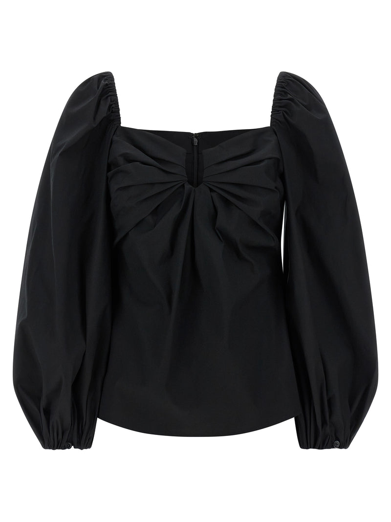 Carolina Herrera Black Cotton Tank Tops