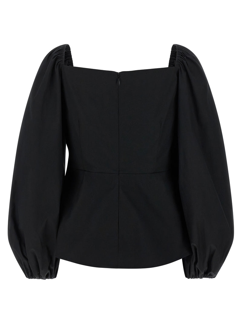 Carolina Herrera Black Cotton Tank Tops