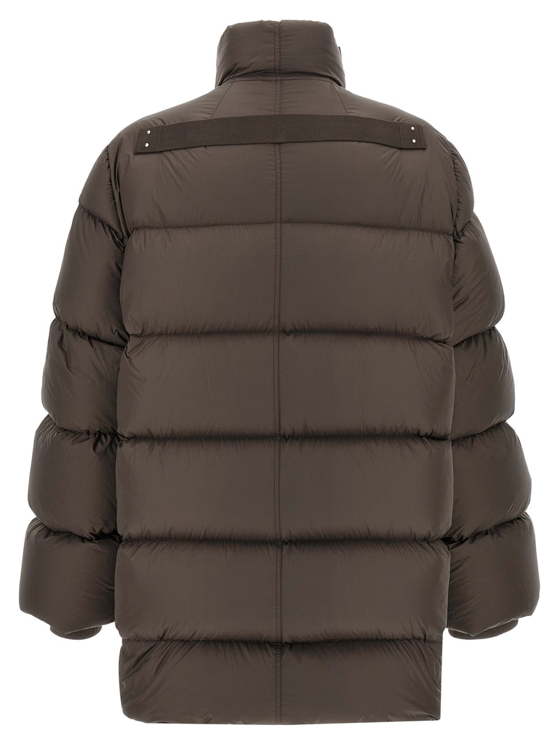 Rick Owens Brown Nylon Full-Length Jacket